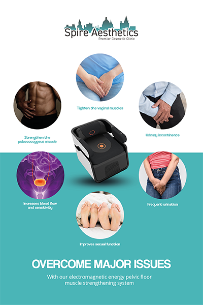 Image of EMS chair to treat Urine leakage Calton from Spire Aesthetics